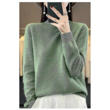 (L, turquoise) Cashmere Sweater For Women 100% Cashmere Lightweight Long Sleeve Crew Neck Knitted Sweater