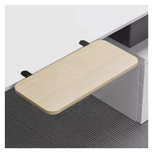 Desk Extension Tray Beige 70x24cm, Ergonomic Clamp On Extender with Foldable SpaceSaving Design and Tool Setup