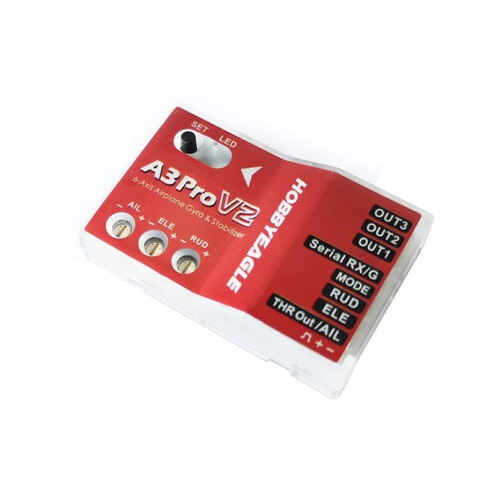 A3 ProV2 6 Axis RC Flight Controller with Precision Gyro Stabilizer for Fixed Wing Airplanes