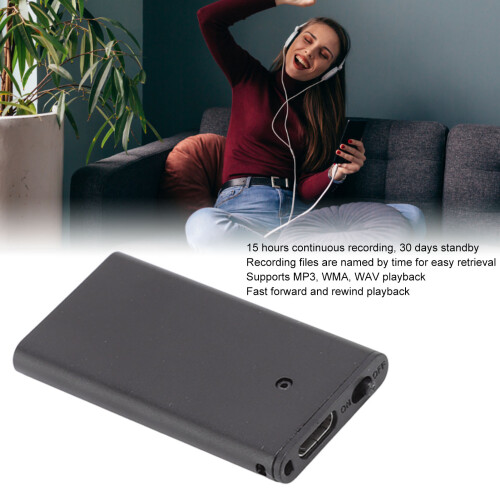 Mini Recorder HD 4GB Compact Black Voice Activated 2