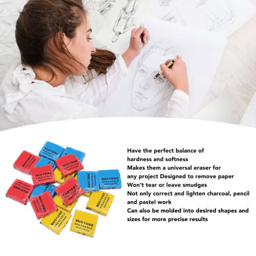18PCS Kneaded Eraser PVC Moldable Gum for Drawing 2