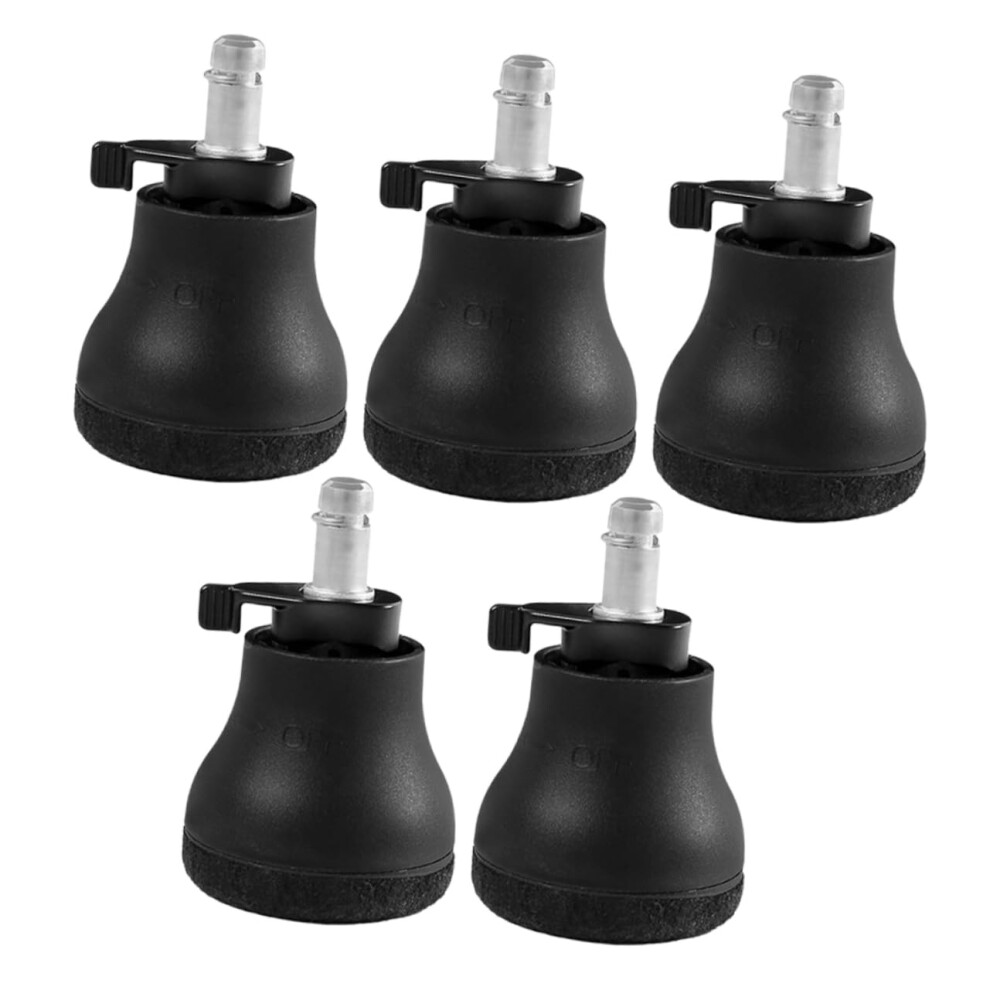 Furniture Wheel Stoppers 5Pcs Anti Skid Office Chair Caster Cups For Carpet Beds Floor Protection 9330225372042