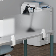 Desk Privacy Divider 80x30cm Frosted Acrylic Office Partition Panel with Noise Reduction and EasyClean Surface