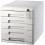 Plastic File Cabinet 5 Drawer Lockable File Storage Organizer A4 Under Desk Durable Plastic Build 1