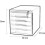 Plastic File Cabinet 5 Drawer Lockable File Storage Organizer A4 Under Desk Durable Plastic Build 2