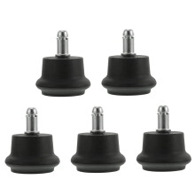 5pcs Heavy Duty Office Chair Wheels Replacement Set, Silent SmoothGliding Casters for Hardwood and Carpet Floors
