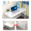 Wall Mounted Folding Table with Adjustable Height, SpaceSaving Drop Leaf Desk for Kitchen or Home Office 4