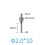 (Flat stylus 1.5mm) Gauge Pins for Accurate Depth Measurement Dial Indicators and Thread Measuring 5