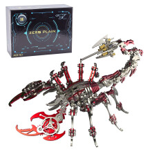 3D Metal Scorpion Model Kit for Adults, Mechanical Steampunk Scorpion Puzzle with 200PCS Replacement Parts