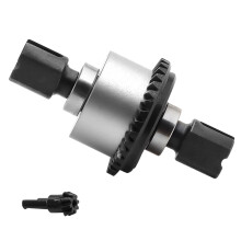1/8 RC Car Differential Gearbox 35T 8T Ratio Aluminum Alloy Upgrade with Smooth Power Transfer Silver
