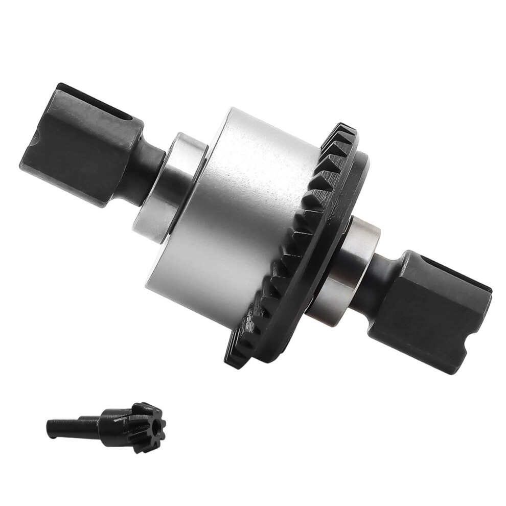 1/8 Rc Car Differential Gearbox 35T 8T Ratio Aluminum Alloy Upgrade With Smooth Power Transfer Silver 9330225372493