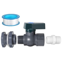 Rain Barrel Drain Valve Kit 1 Inch DN25, Durable Leakproof Garden Water Tank Faucet with Bulkhead Fitting