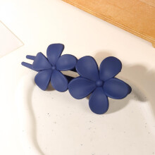 Hair Claw Clip for Women Thick Hair, Matte Non‑Slip Butterfly Design with Strong Grip and Durable Spring Navy Blue