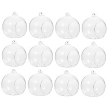 12Piece Hanging Glass Terrarium Set Clear Globe Planter for Air Plants and Succulents