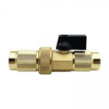 2 Pack 3/4 Inch Brass Garden Hose Connector Quick Connect Fitting LeakResistant Heavy Duty Adapter
