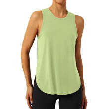 Women's ice silk sports vest, quick-drying sleeveless-Green XL