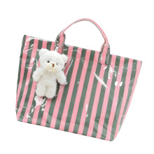 Auffällige, lässige Handtasche aus PVC mit Tragegriff,-Grün