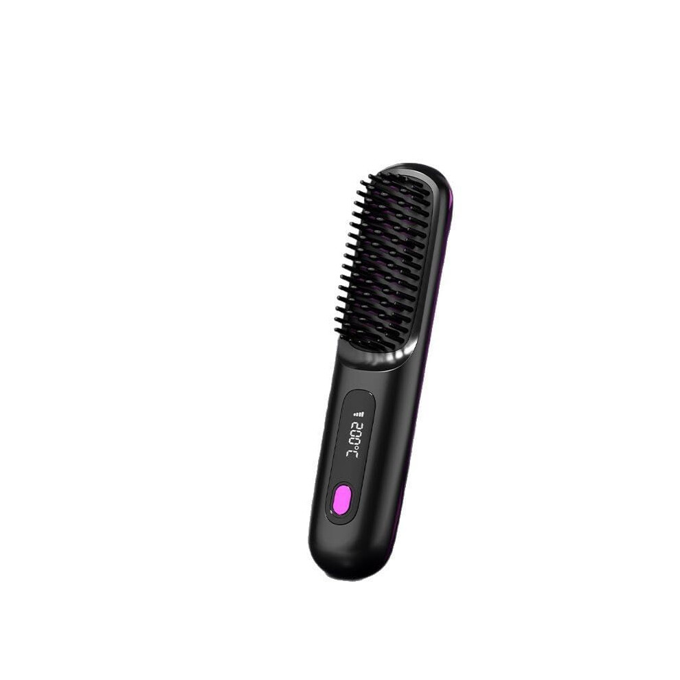 Cordless Hair Straightener with DualLayer AntiScald Comb, MCH Ceramic Heating and TypeC Quick Charging for Travel