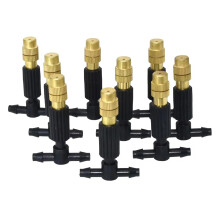 20M Garden Misting System with Brass Nozzles, Efficient Cooling and Watering Kit for Patio Greenhouse