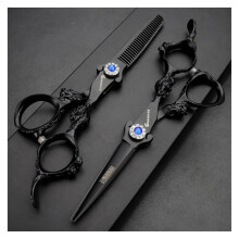 5.5 Inch Professional Hairdressing Scissors Set, Stainless Steel Hair Cutting Kit for Salon and Home