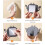 (White) Wall Holder Organizer Storage Box Mobile Phone Plug Wall Mounted Remote Control Zekai 4