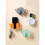 (White) Wall Holder Organizer Storage Box Mobile Phone Plug Wall Mounted Remote Control Zekai 5