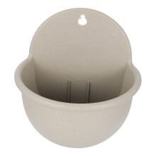 Wall Mounted Flower Pot with BuiltIn Water Tray, Simulated Pottery Hanging Planter for Indoor Outdoor Decor