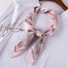 (70x70CM, W918-8) 70cm Bandana Head Scarf For Women Fashion Paisley Print Handkerchief Silk Satin Hijab Scarfs Female Square Neck Scarves Dropship