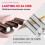 Negative Ionic Curling Iron with Adjustable Temperature, 3D DualSided Heating Hair Curling Wand for Smooth Waves 3