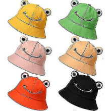 (For Adult 56-58CM, Pink) Frog Hat For Adult Teens,cute Frog Bucket Hat,cotton Bucket Hat For Outdoor Summer Camping Hat