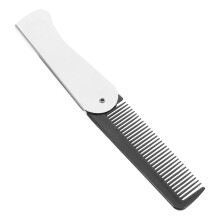 Folding Hair Comb for Travel Pocket Friendly Stainless Steel Compact Comb for Hair and Beard