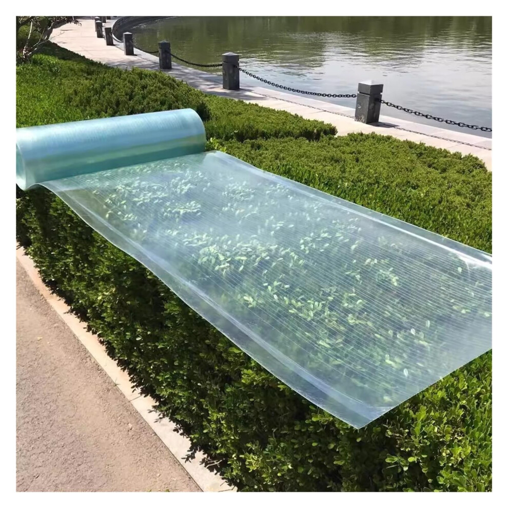Polycarbonate Roofing Panels 2.62X19.7ft, Waterproof ImpactâResistant Greenhouse Roof Sheets For Sunroom And Garden 9351714521109