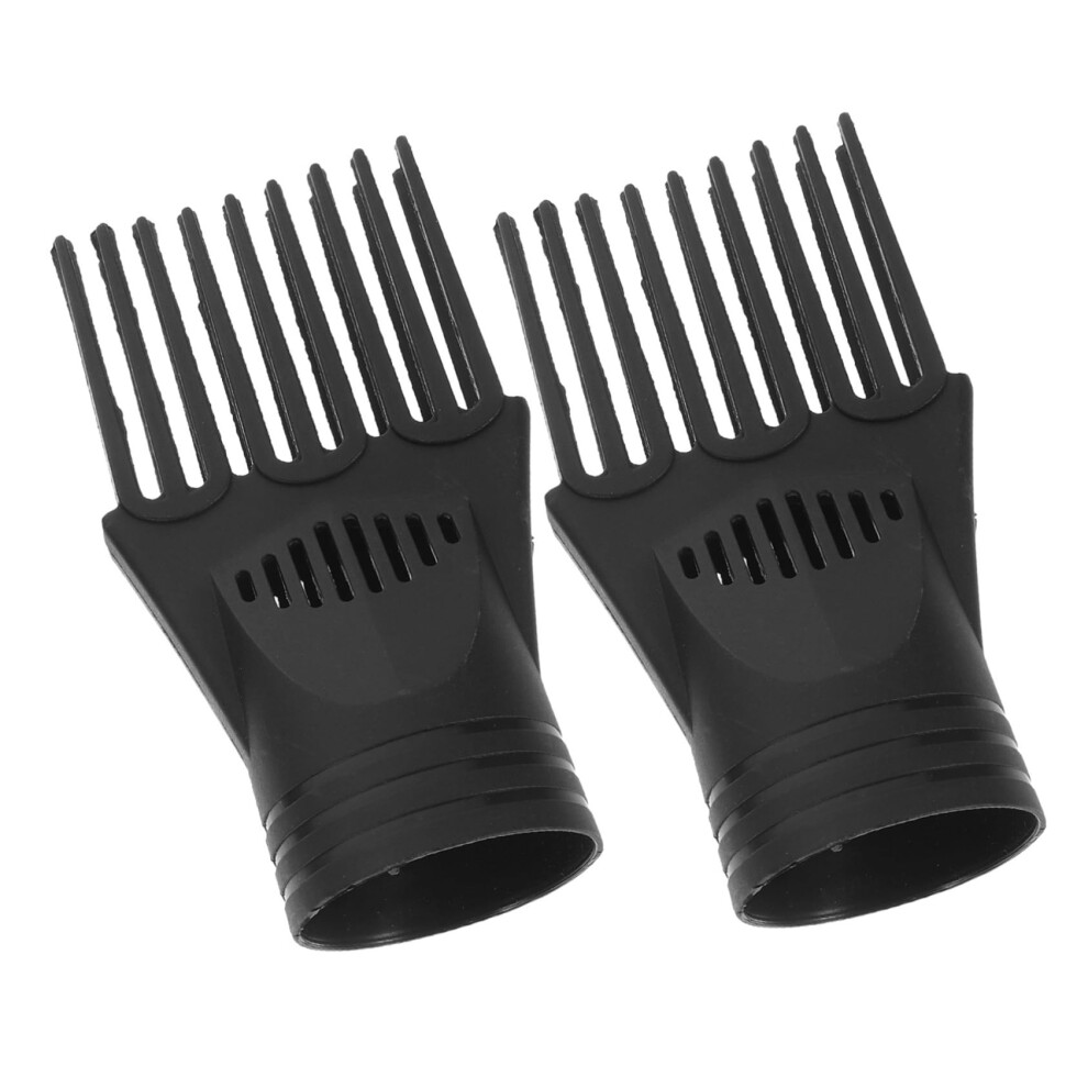 2Pcs Universal Blow Dryer Comb Attachment and Hair Dryer Diffuser for Fast Drying Volume Styling