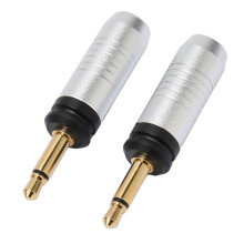 3.5mm Repair Plug, Gold Plated, 5mm Hole, Silver