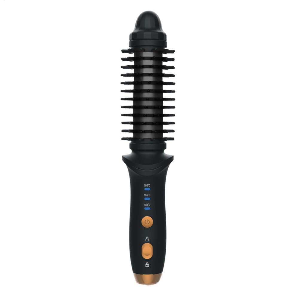 Cordless Curling Iron with Nylon Bristles, Rechargeable Hair Curler for Effortless Waves and Travel