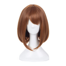 Short Black Wig for Women Synthetic Fluffy Style Natural Look Easy Wear Fit Lightweight