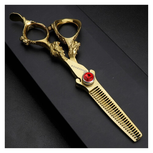 Professional Hair Cutting Scissors Set, Ergonomic Barber Shears with Sharp Precision Blades, 2PCS Silvery