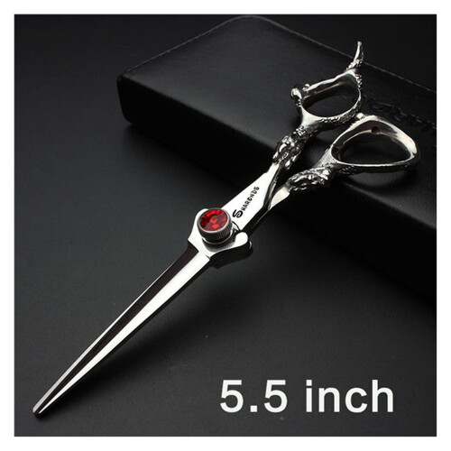 Professional Hair Cutting Scissors Set, Ergonomic Barber Shears with Sharp Precision Blades, 2PCS Silvery 2