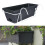 Balcony Railing Planter with Bracket, Rectangular Hanging Fence Flower Box, SpaceSaving Outdoor Design, Gray 3
