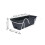 Balcony Railing Planter with Bracket, Rectangular Hanging Fence Flower Box, SpaceSaving Outdoor Design, Gray 5