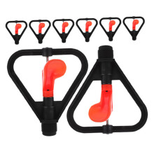 8pcs Rotating Lawn Sprinkler Heads Automatic 360 Rotation Atomizing Spray for Even Garden Irrigation