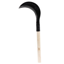 Sharp Manganese Steel Garden Sickle Long Handle Weeding Scythe for Easy Cultivating and Edging
