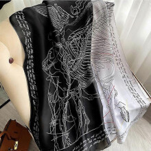(180x90CM, 60) 180*90CM Silk Scarves 2022 Popular Belt Print Handkerchief Female Dustproof Beach Towel Summer Sunscreen Shawls bandanna foulard