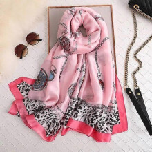 (180x90CM, 46) 180*90CM Silk Scarves 2022 Popular Belt Print Handkerchief Female Dustproof Beach Towel Summer Sunscreen Shawls bandanna foulard