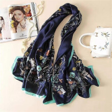 (180x90CM, 38) 180*90CM Silk Scarves 2022 Popular Belt Print Handkerchief Female Dustproof Beach Towel Summer Sunscreen Shawls bandanna foulard