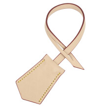 Leather Luggage Tag for Suitcase with Secure Strap, Quick Bag Identification, Large Design for Cruise and Air Travel