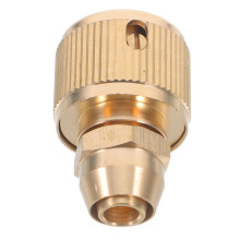 Garden Hose Quick Connect Set, Heavy Duty Brass Hose Connector with Leak‑Resistant Seal for Car Wash and Garden Use
