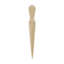 Wooden Garden Dibber Tool with Ergonomic Grip, Accurate Hole Punch Bulb and Seed Planter for Quick Planting