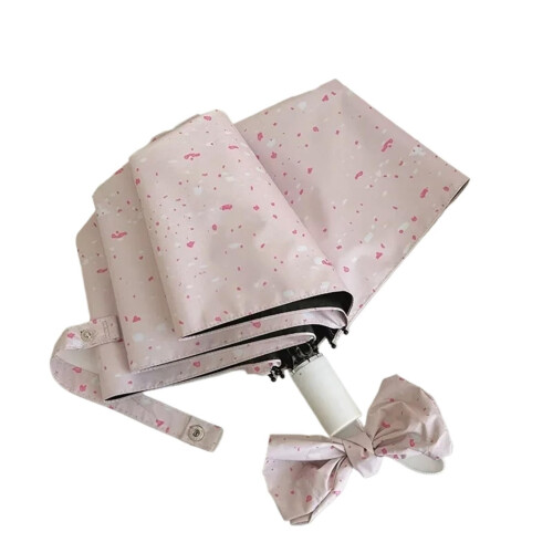 UV Umbrella Automatic Open Close Pink Windproof Compact Sun Rain Parasol with UVResistant Canopy
