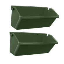 2pcs Wall Hanging Planter Set, SpaceSaving Vertical Garden Pots with Drainage for Indoor Outdoor Balcony
